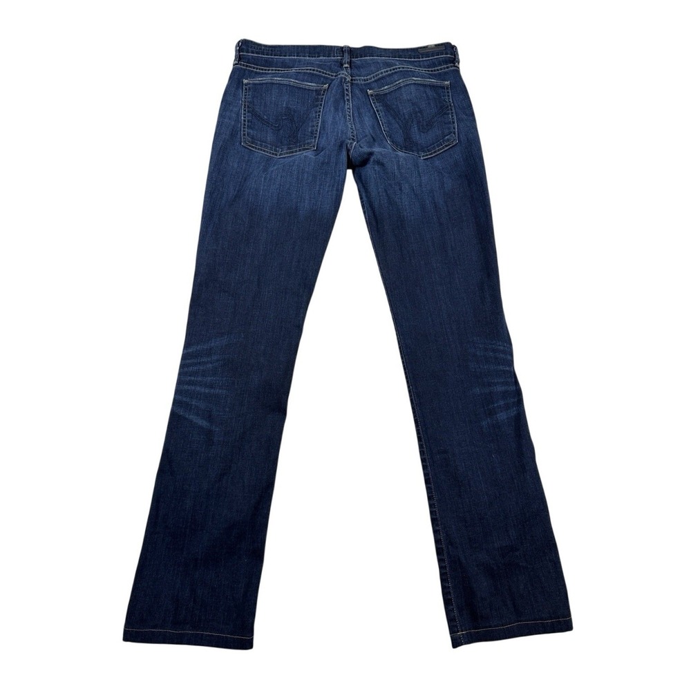 Citizens of Humanity Ava Low Rise Straight Leg Jeans Dark Wash Blue Size 30 (32)